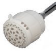 Showerhead with built in water filter. 
